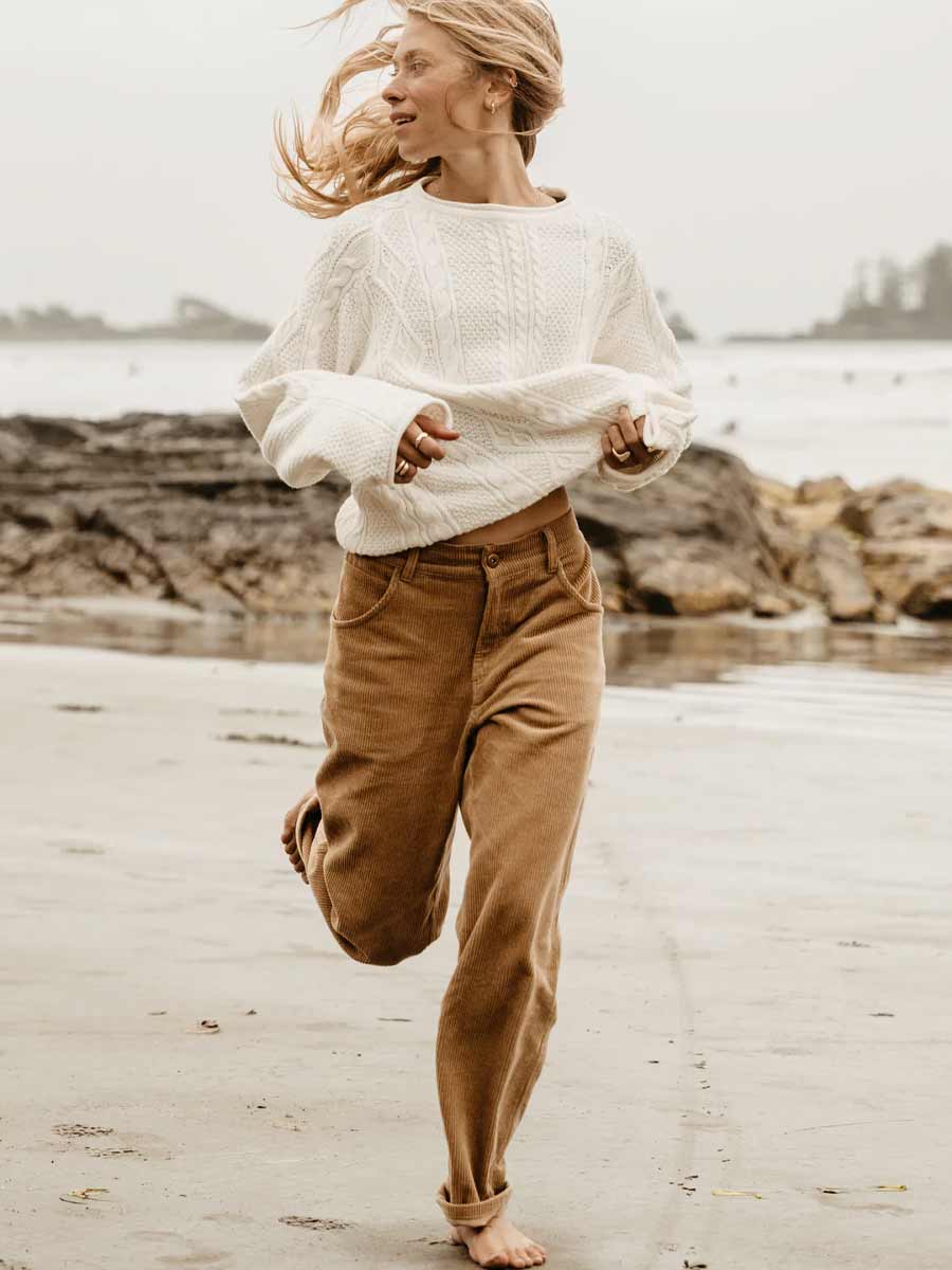 Ottway | Rory Cable Knit Sweater - Antique White image 6