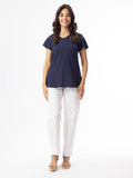 Orientique | Knit Essentials Tee V-Neck - Navy - 8 image