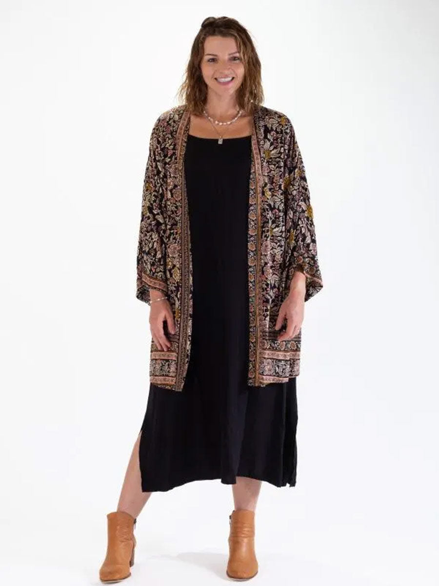 Desert Rose Short Kimono - FREE SIZE image