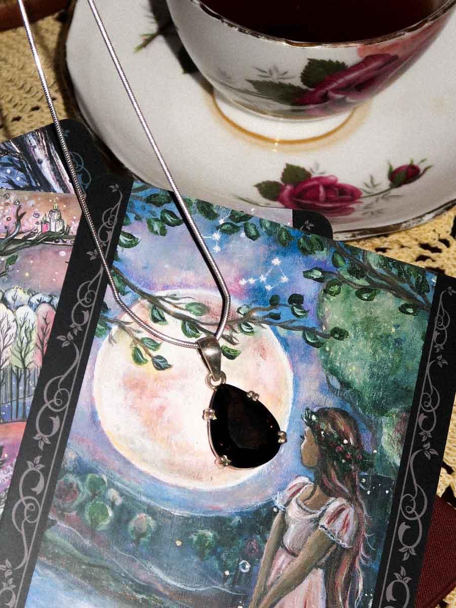 Ebony Pendant | Smoky Quartz image 1
