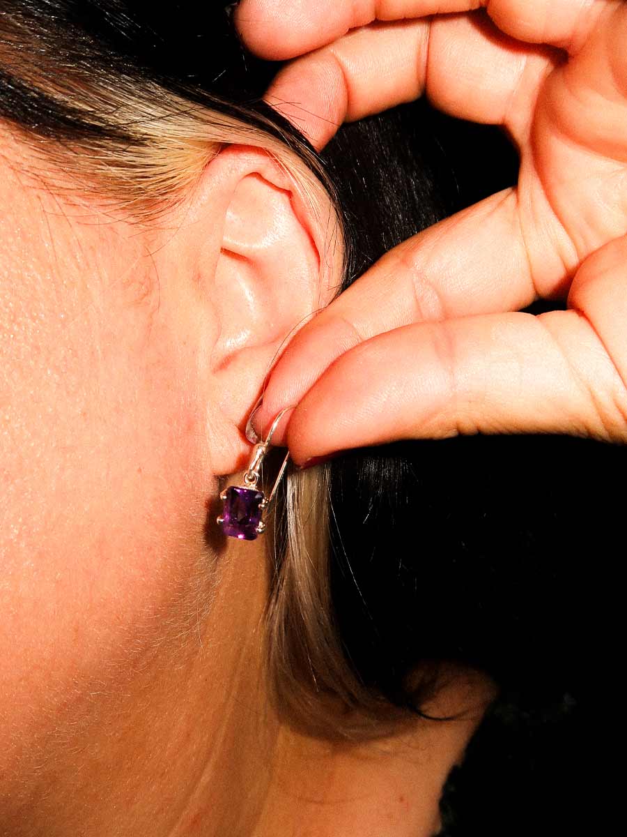 Tatiana Earrings | Amethyst image 1