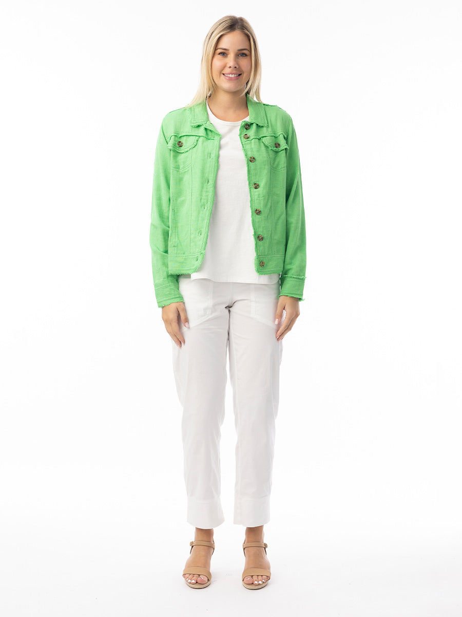 Orientique | Linen Essentials Jacket - Parakeet image 0