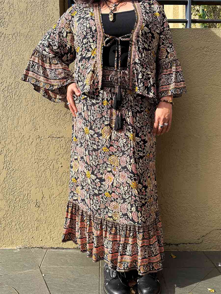 Desert Rose Shelly Boho Skirt image 0