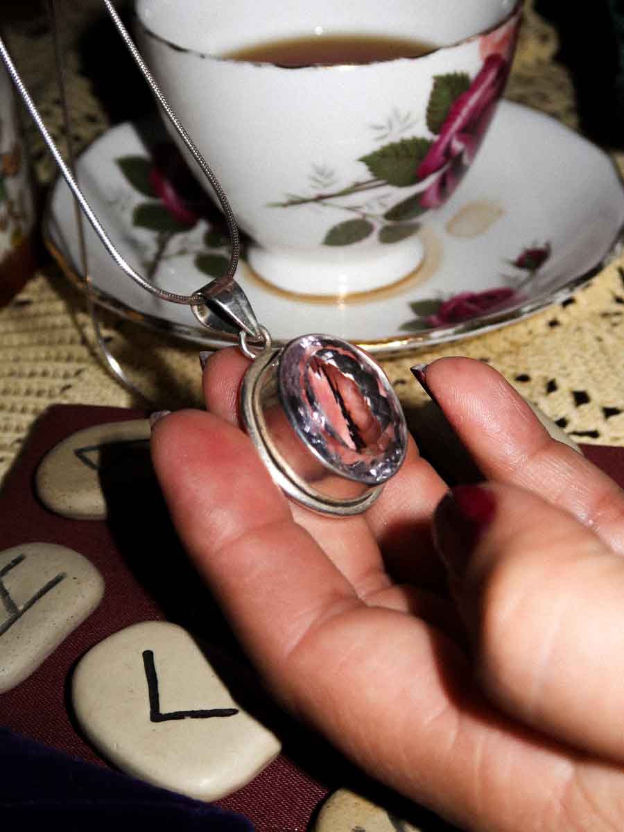 Petunia Pendant | Pink Amethyst image 0