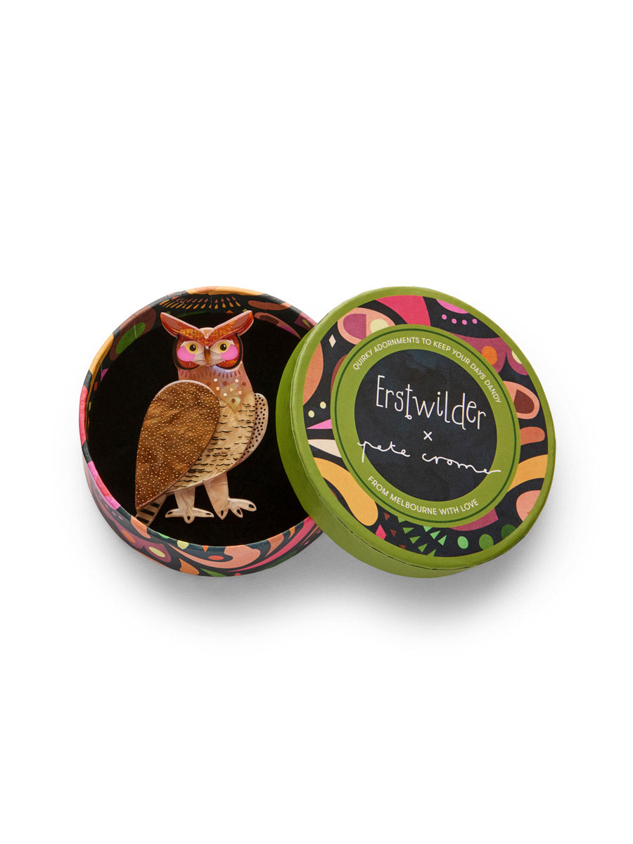 Erstwilder | The Grand Great Horned Owl Brooch image 2