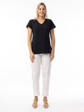 Orientique | Knit Essentials Tee V-Neck - Black - 8 image