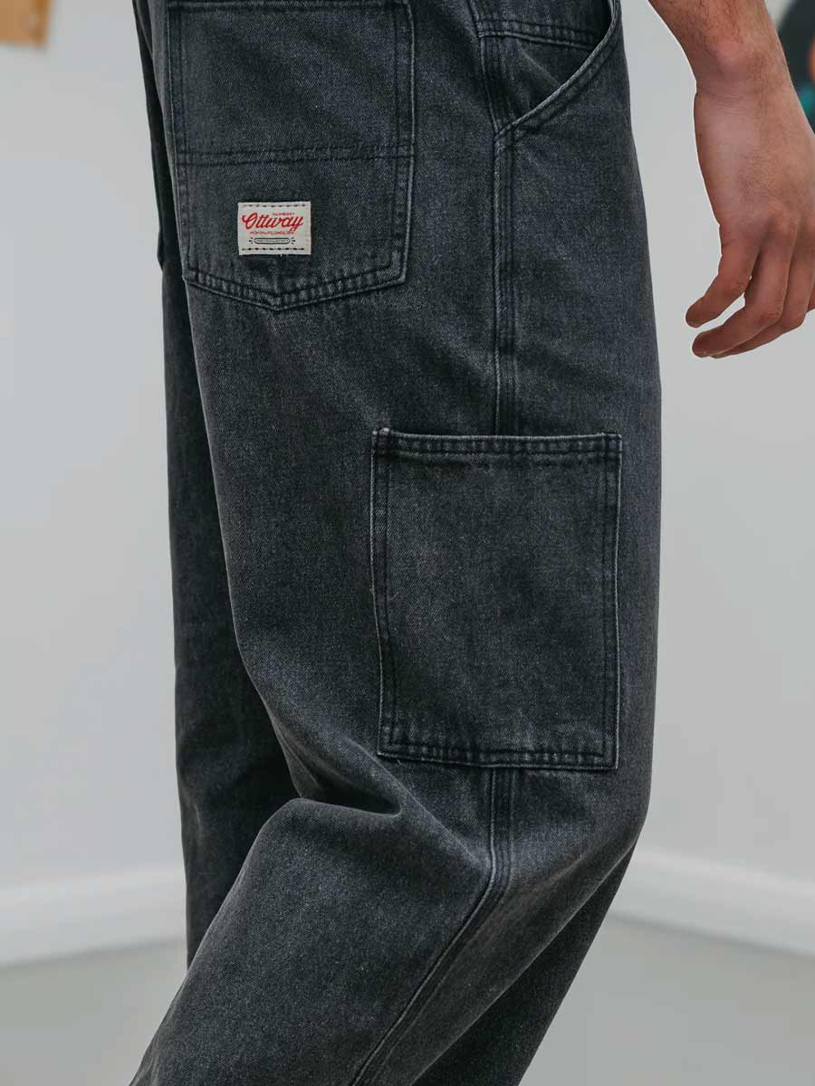 Ottway |  JMM Series - Black Washed Baggy Jeans image 1