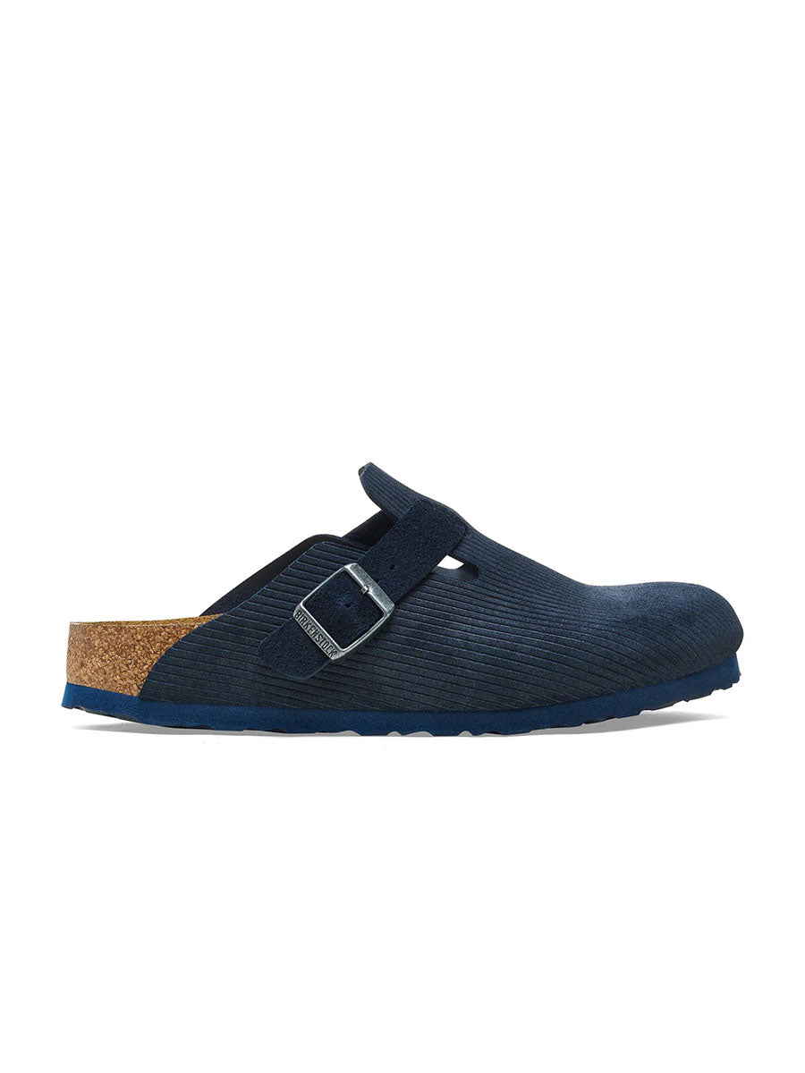 Birkenstock | Boston Corduroy Midnight Embossed Suede Leather image 1