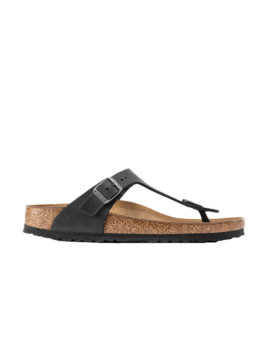 Birkenstock Gizeh Black Oiled Leather image 1