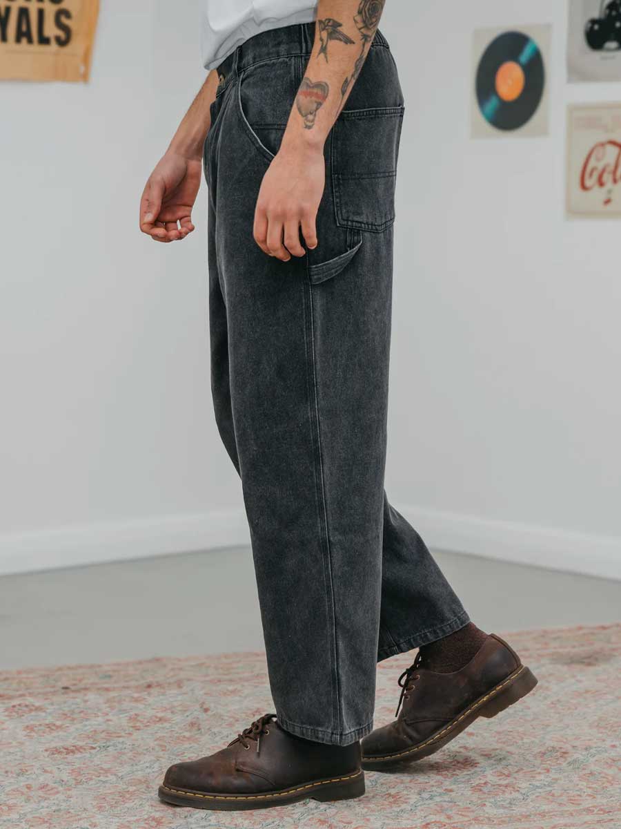 Ottway |  JMM Series - Black Washed Baggy Jeans image 3