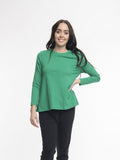 Orientique | Essential Knit T-shirt with Crew Neck in Pine Green - 8 image