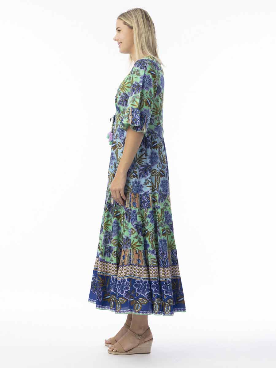 Las Cuevas Tie Waist Maxi Dress image 2