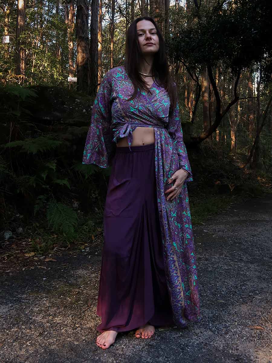 Molly Skirt in Plum - FREE SIZE image