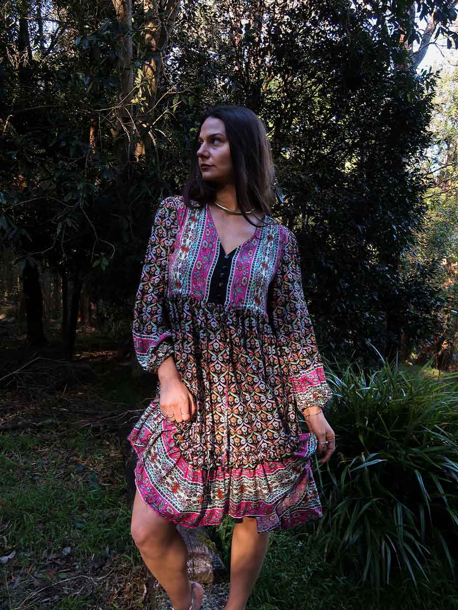 Lilliana Long Sleeve Boho Dress image 6