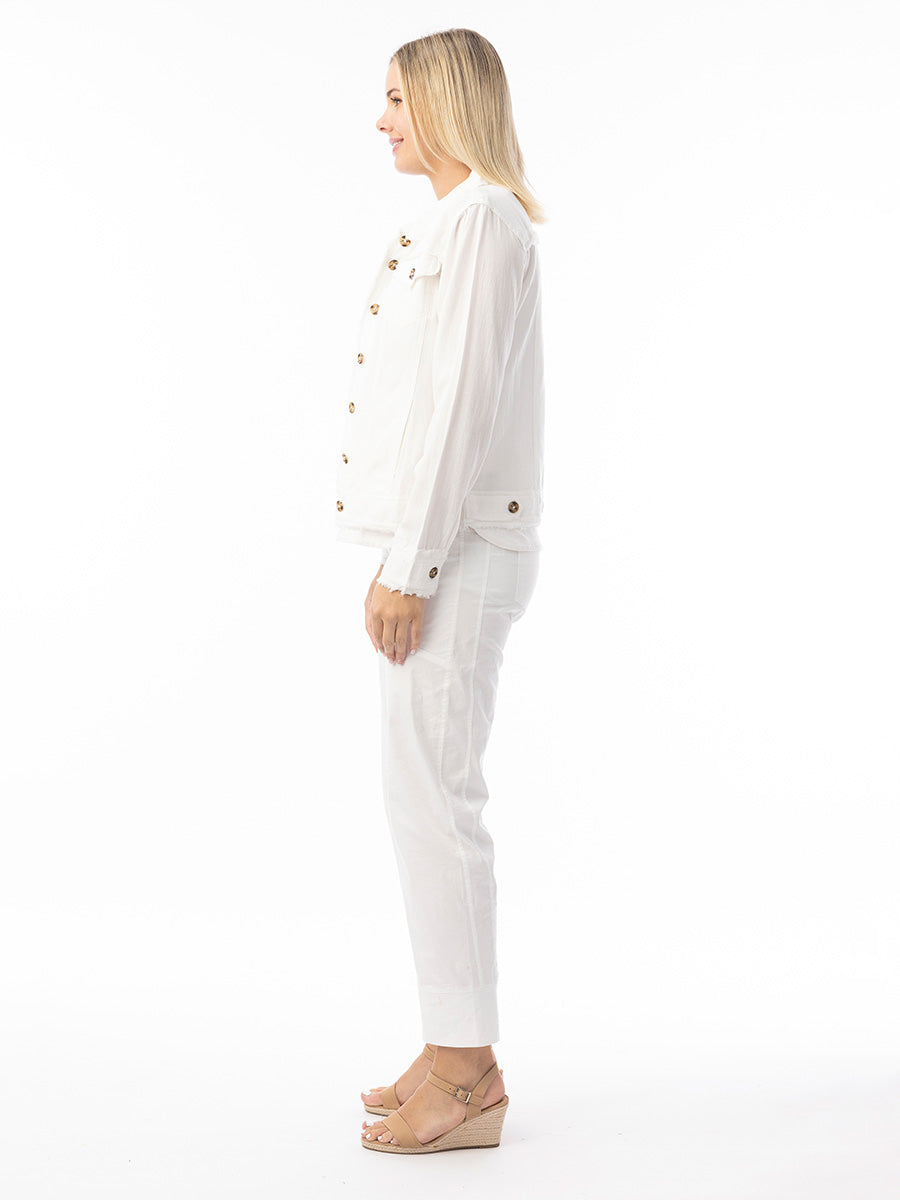 Orientique | Linen Essentials Jacket - White image 1