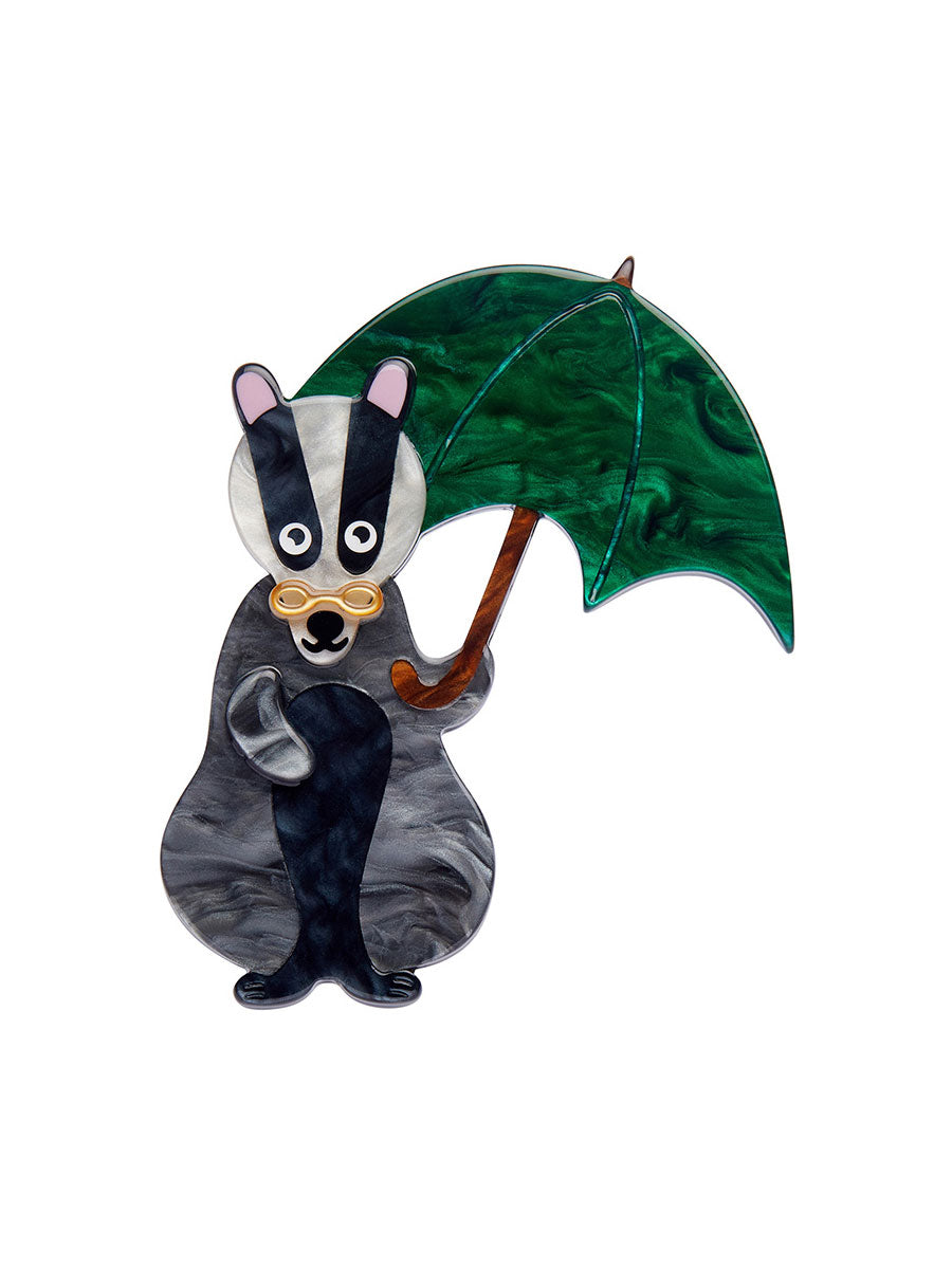 Erstwilder | Bill the Badger Brooch image 0