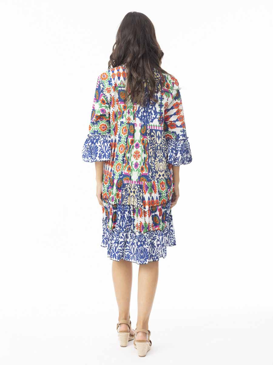 Buzios Layer Dress with Frill Sleeve image 1