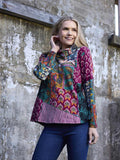 Orientique | Prato Patch Cowl-Neck Top image 0