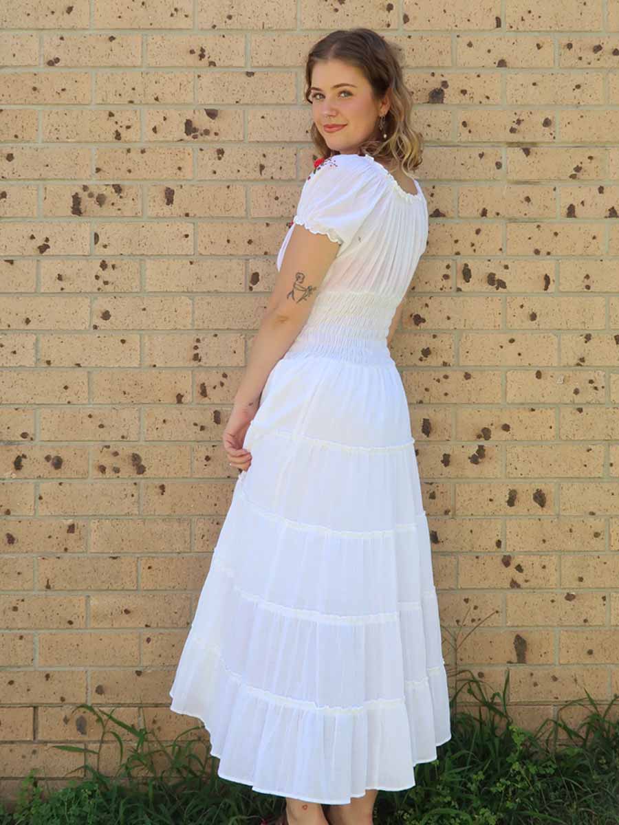 Rosalia Dress in White image 2