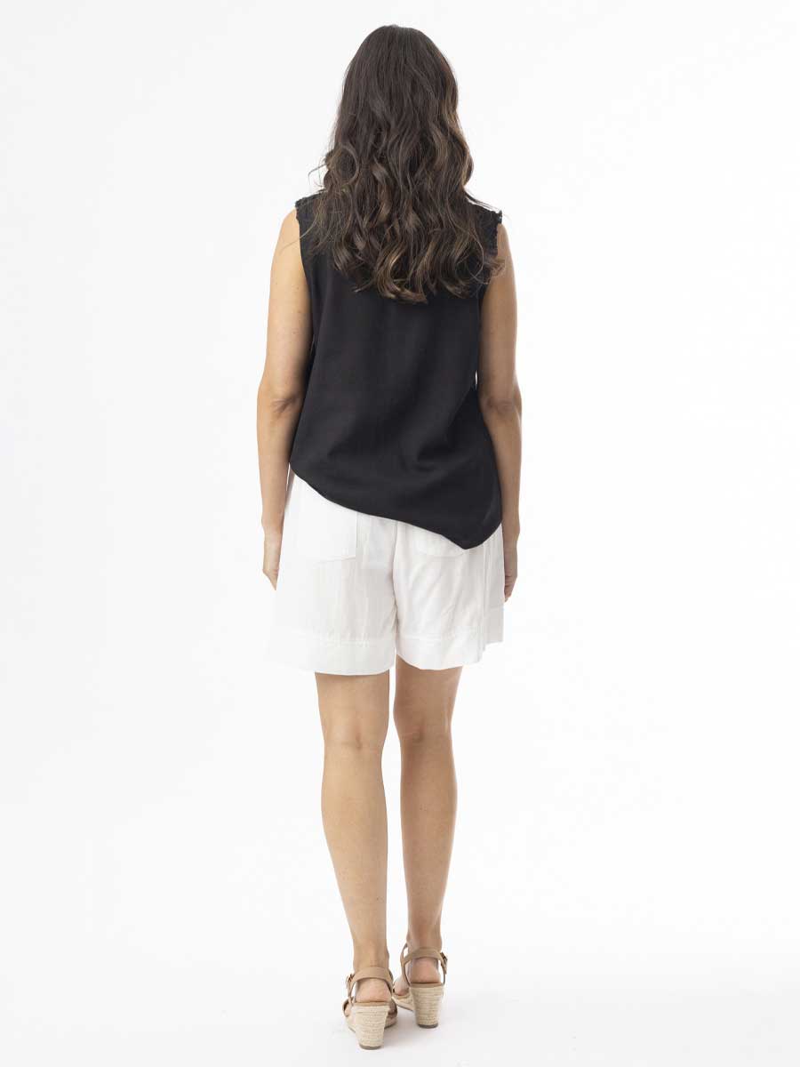 Linen Essentials Shorts in White image 2