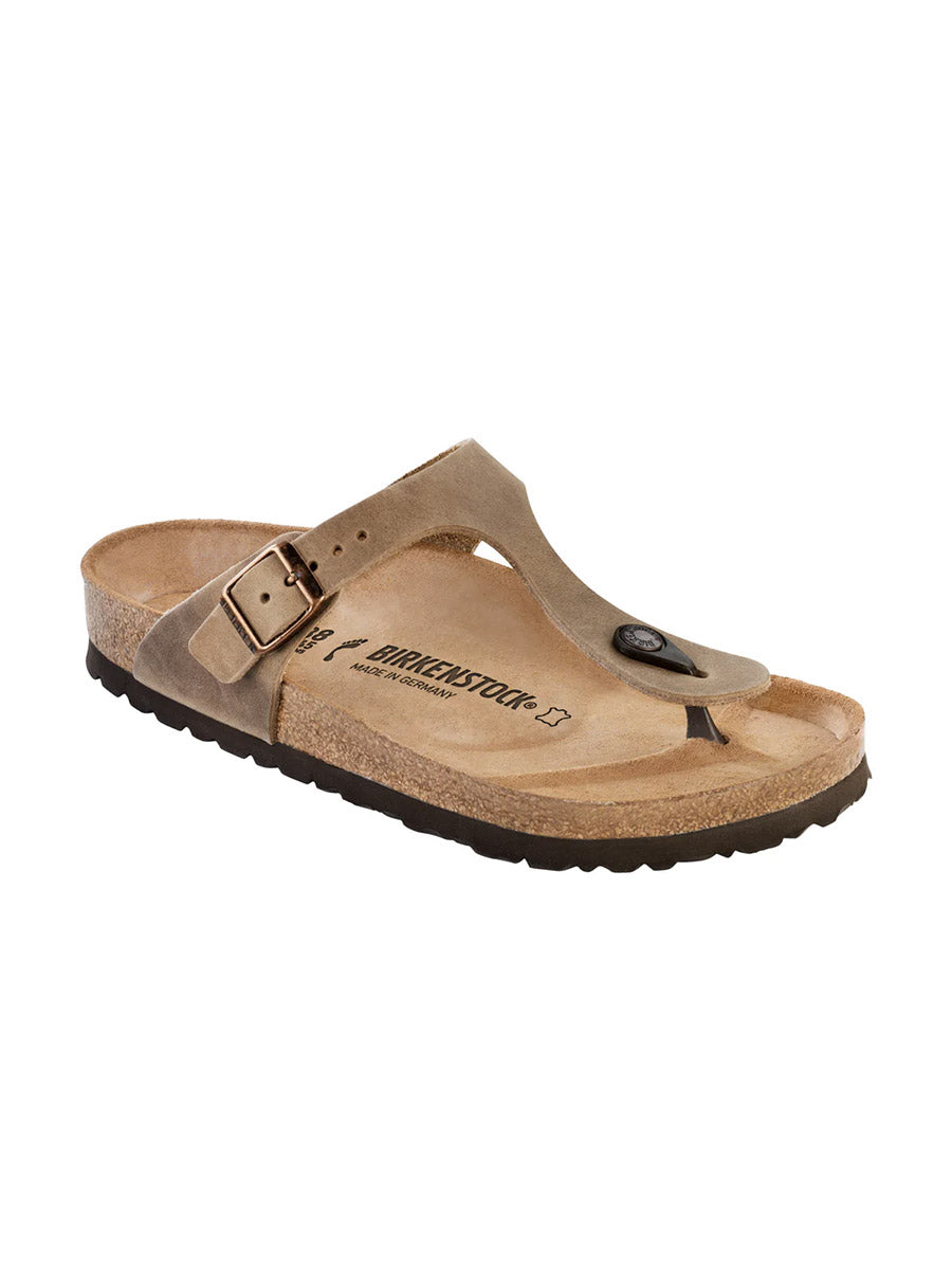 Birkenstock Gizeh Tabacco Brown Oiled Leather - 37 image