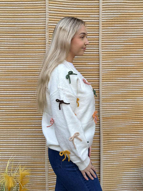 Bow Peep Wool Blend Cardigan image 1