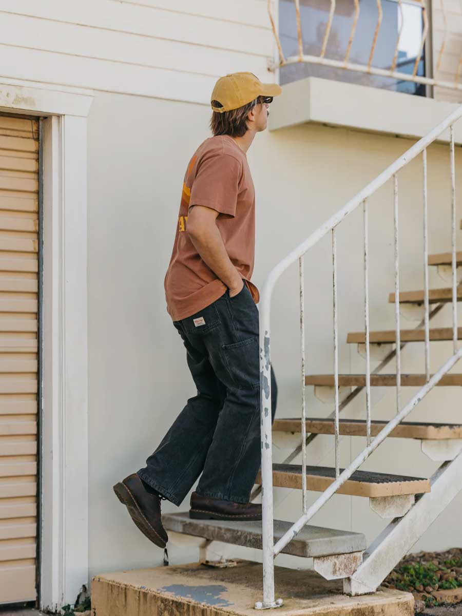 Ottway |  JMM Series - Black Washed Baggy Jeans image 2