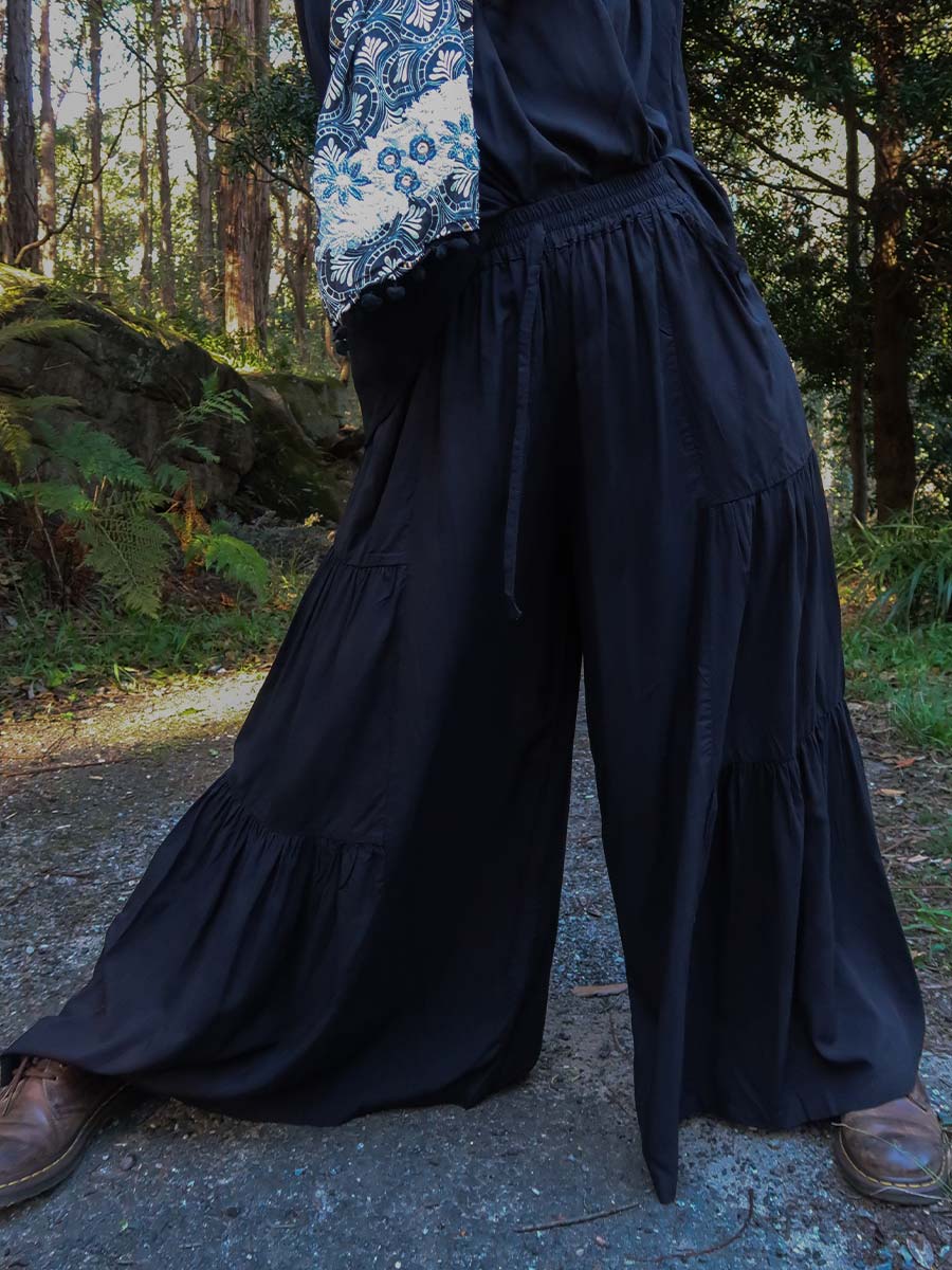 Texas Umbrella Pants in Black image 2
