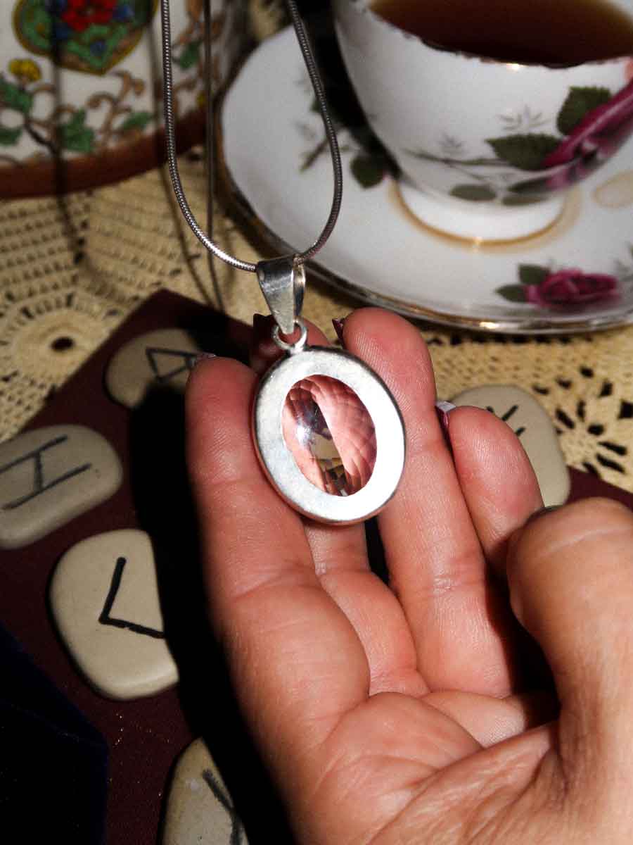 Petunia Pendant | Pink Amethyst image 3