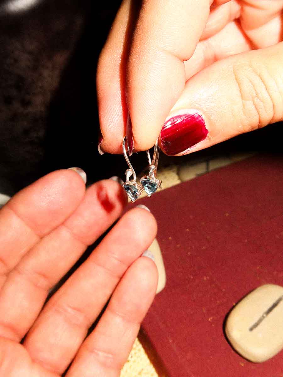 Missi Earrings | Blue Topaz image 0