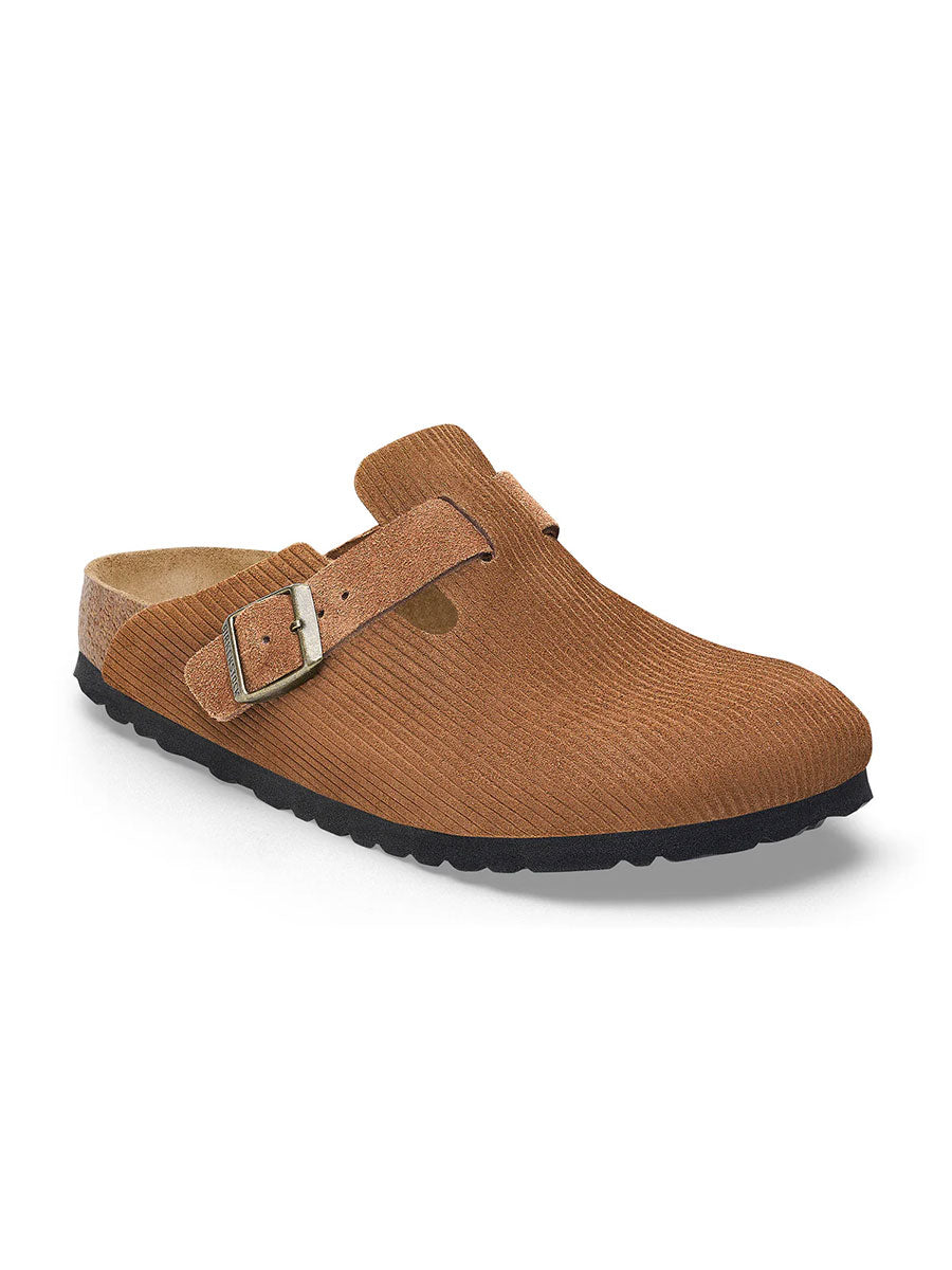 Birkenstock | Boston Corduroy Dark Tea Embossed Suede Leather - 40 image