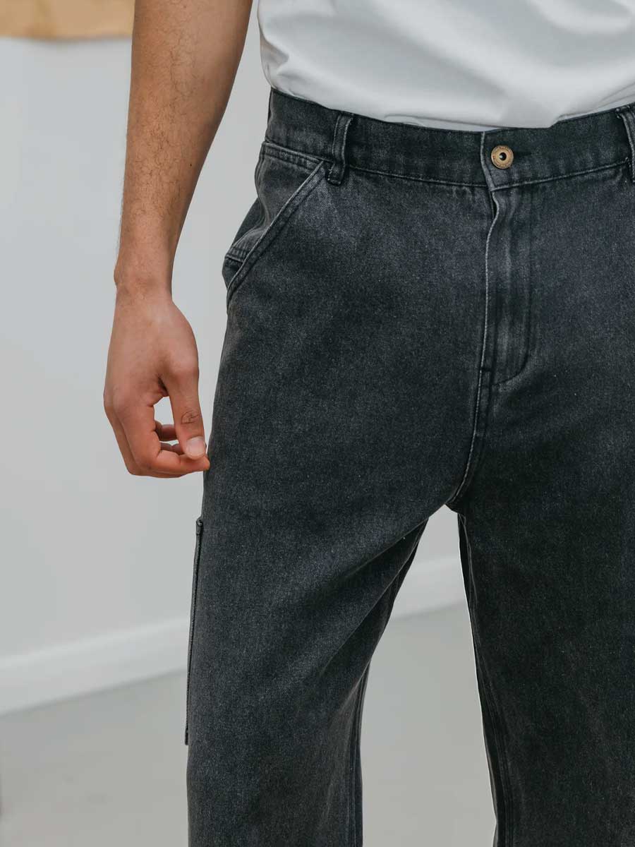 Ottway |  JMM Series - Black Washed Baggy Jeans image 4