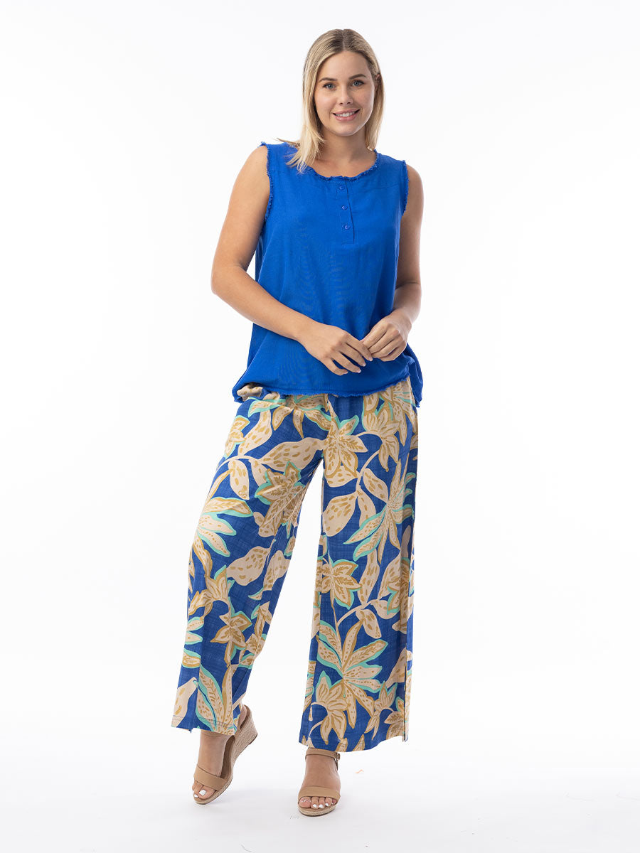 Orientique | Playa Brava Pant - Blue AOP image 0
