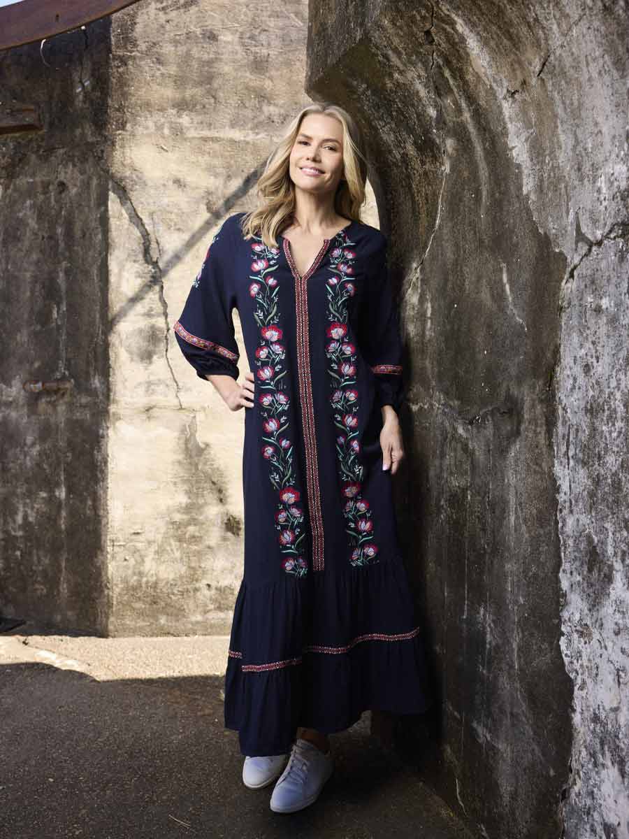 Ivanova Embroidered Maxi Dress - 16 image