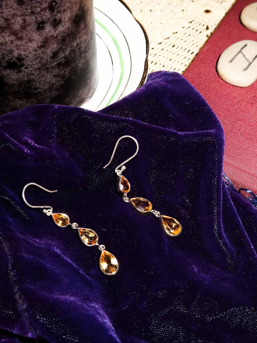 Helena Earrings | Citrine image 1