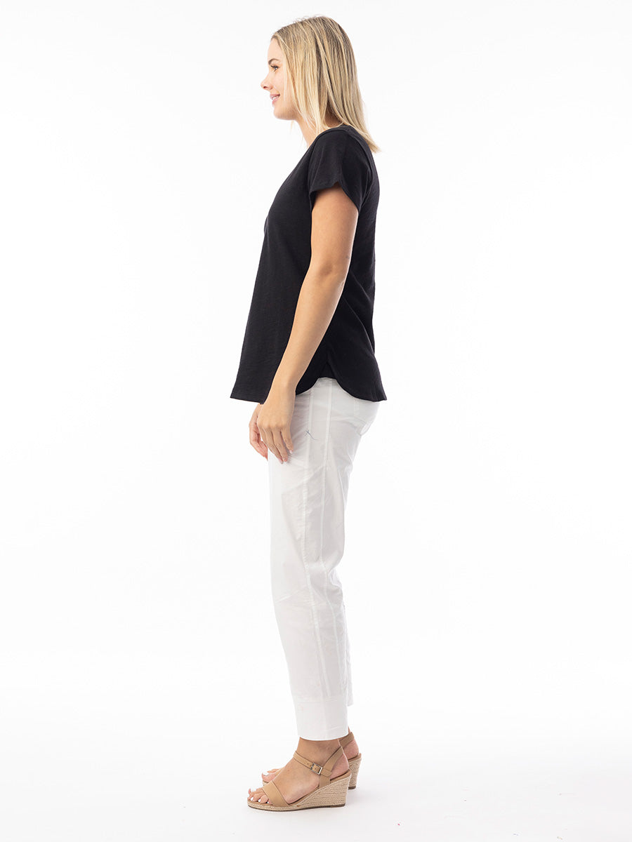 Orientique | Knit Essentials Tee V-Neck - Black image 1