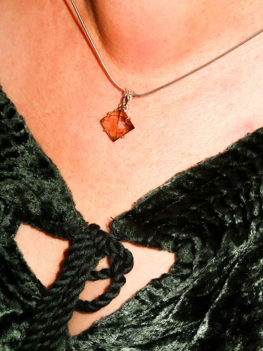 Athena Pendant | Smoky Quartz image 3