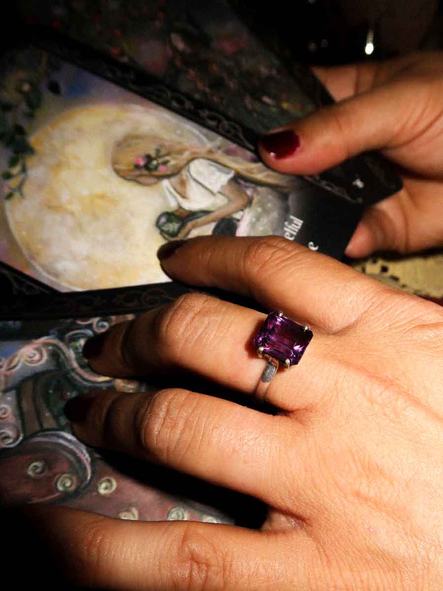 Celia Ring | Amethyst | Size 8 image 1
