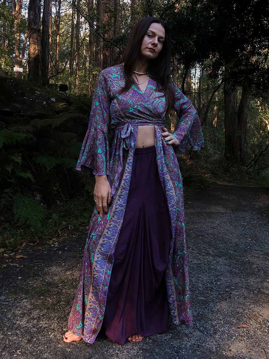Molly Skirt in Plum image 2