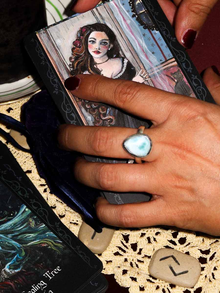 Syren Ring | Larimar | Size 9 image 2