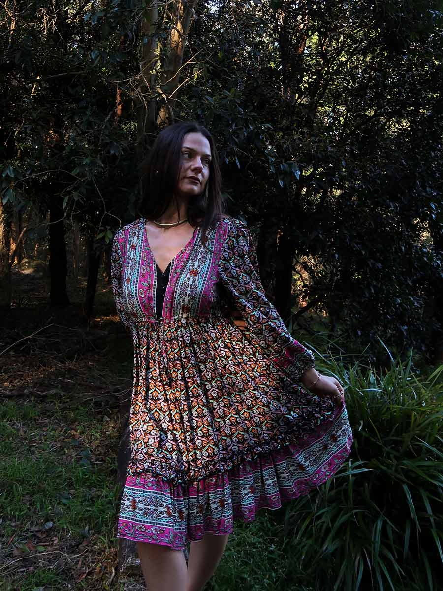 Lilliana Long Sleeve Boho Dress image 7