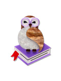Erstwilder | Studious Snow Owl Brooch