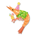 Erstwilder | Pascal the Party Prawn Brooch