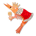 Erstwilder | Pascal the King Prawn Brooch