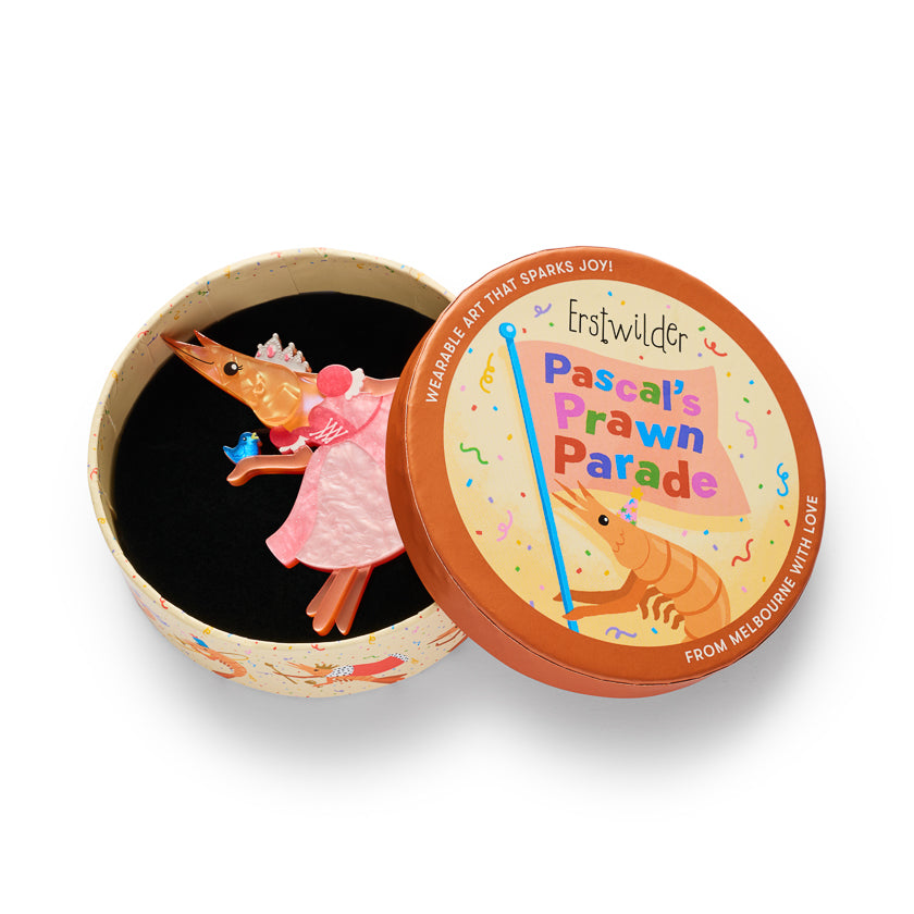 Erstwilder | Pascal the Princess Prawn Brooch