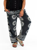 Omala Block Print Pants in Onyx