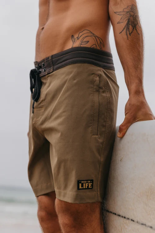 Ottway | Highlife - Washed Green Boardshorts