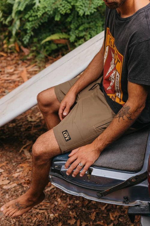Ottway | Highlife - Washed Green Boardshorts