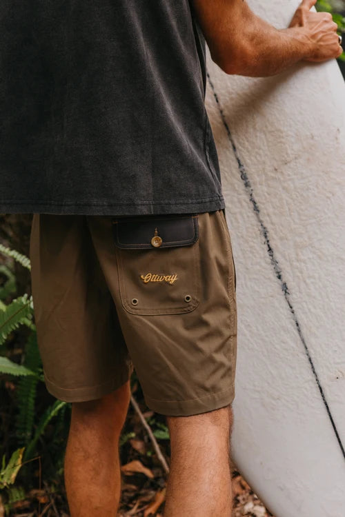 Ottway | Highlife - Washed Green Boardshorts