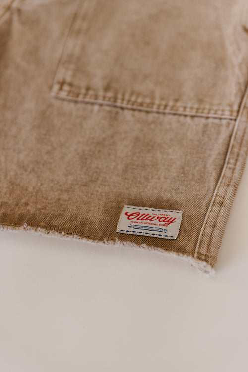 Ottway | Overland Shorts - Washed Brown Denim